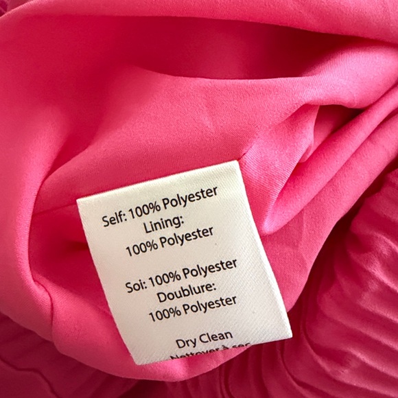 MILLY Elle pleated mini dress in pink Size 8 - Picture 6 of 8